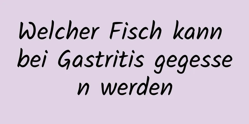Welcher Fisch kann bei Gastritis gegessen werden