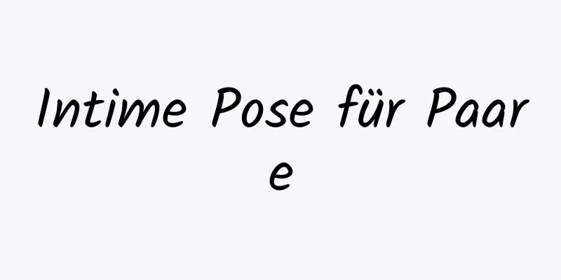 Intime Pose für Paare