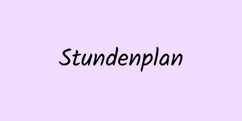 Stundenplan