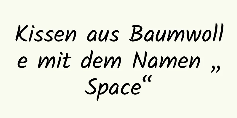 Kissen aus Baumwolle mit dem Namen „Space“