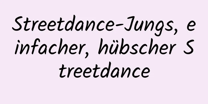 Streetdance-Jungs, einfacher, hübscher Streetdance