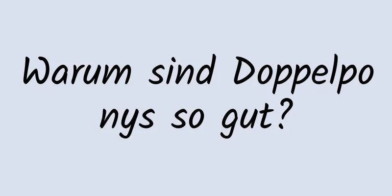 Warum sind Doppelponys so gut?