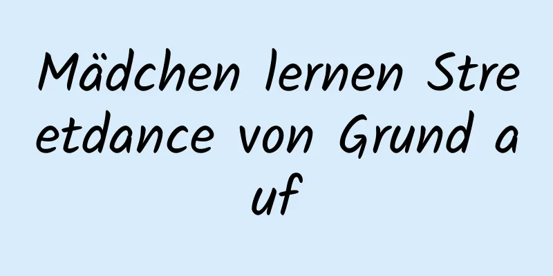 Mädchen lernen Streetdance von Grund auf