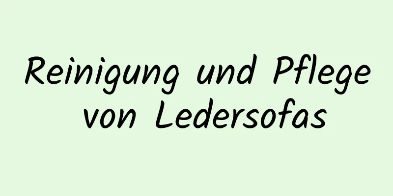 Reinigung und Pflege von Ledersofas
