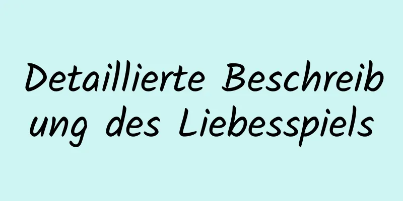 Detaillierte Beschreibung des Liebesspiels