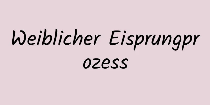 Weiblicher Eisprungprozess