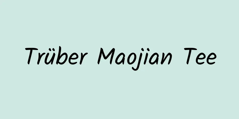 Trüber Maojian Tee
