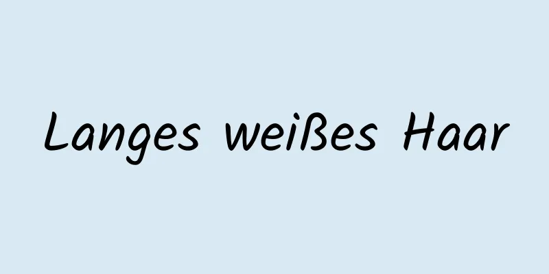 Langes weißes Haar