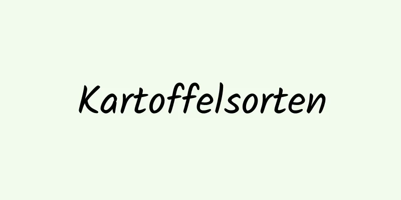 Kartoffelsorten