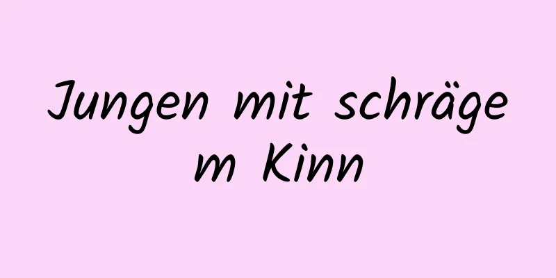 Jungen mit schrägem Kinn