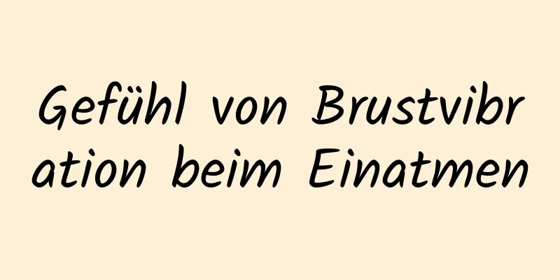 Gefühl von Brustvibration beim Einatmen