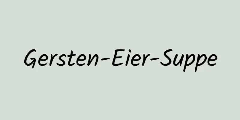 Gersten-Eier-Suppe