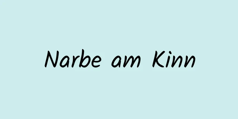 Narbe am Kinn