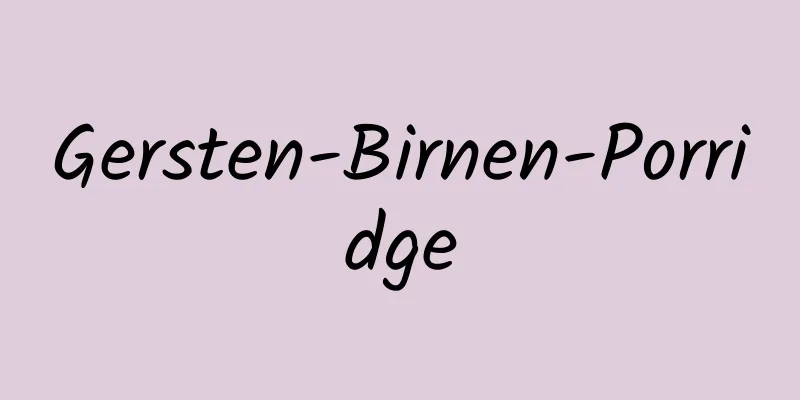 Gersten-Birnen-Porridge