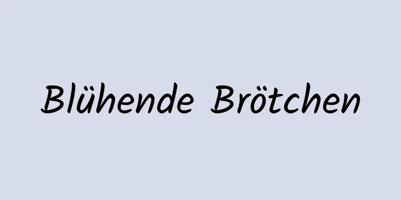 Blühende Brötchen