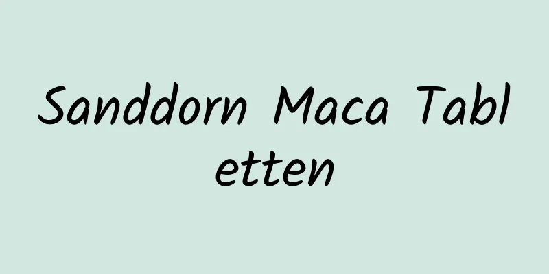 Sanddorn Maca Tabletten