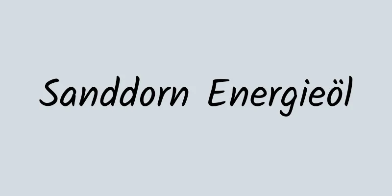 Sanddorn Energieöl
