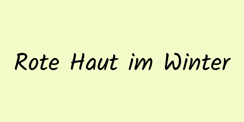 Rote Haut im Winter