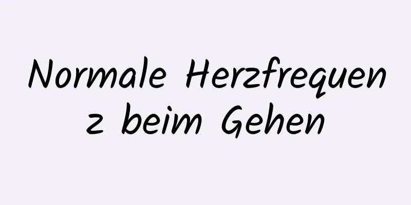 Normale Herzfrequenz beim Gehen
