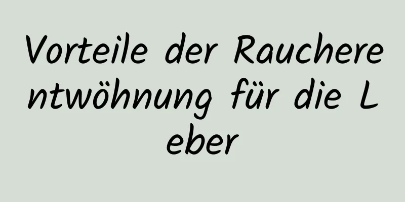 Vorteile der Raucherentwöhnung für die Leber