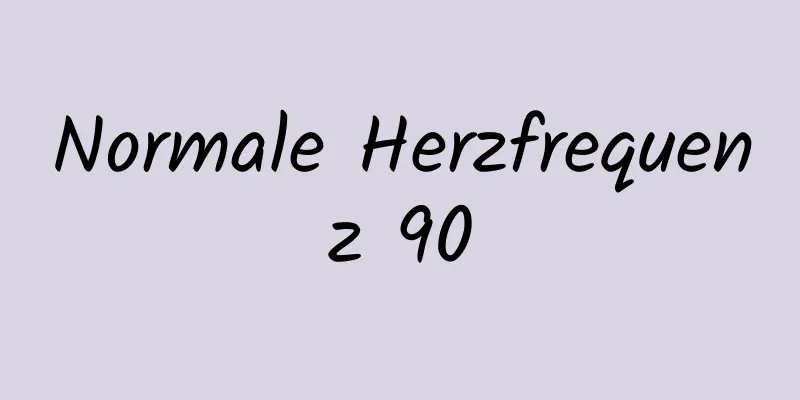 Normale Herzfrequenz 90