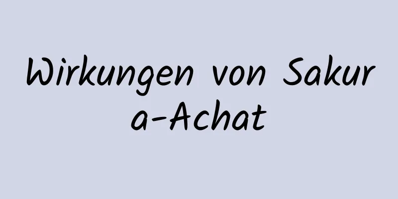 Wirkungen von Sakura-Achat