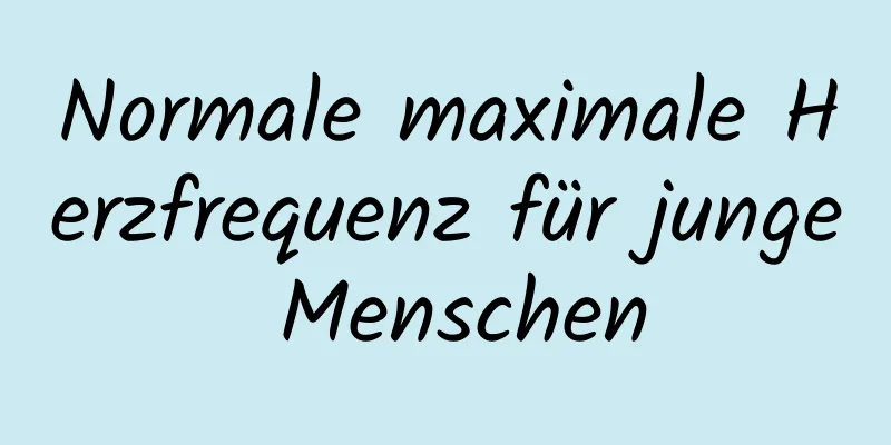Normale maximale Herzfrequenz für junge Menschen