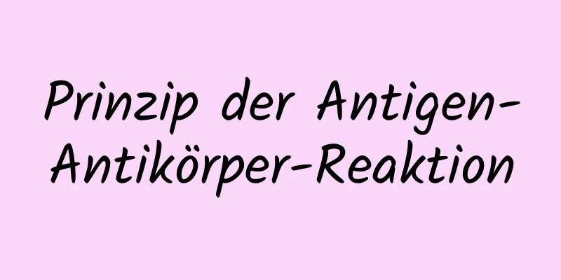 Prinzip der Antigen-Antikörper-Reaktion