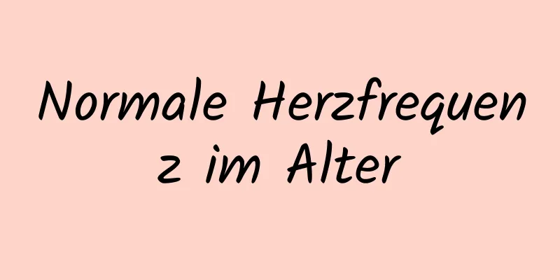 Normale Herzfrequenz im Alter