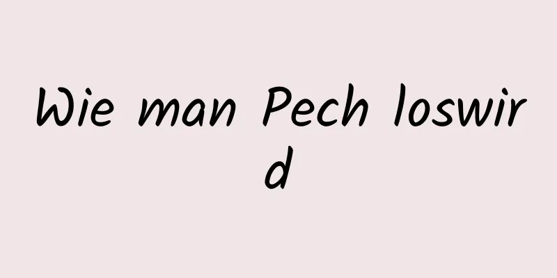 Wie man Pech loswird