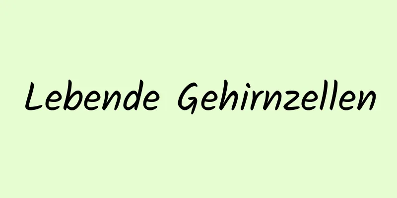 Lebende Gehirnzellen