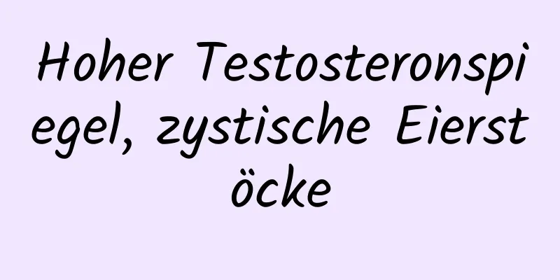 Hoher Testosteronspiegel, zystische Eierstöcke