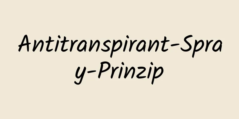 Antitranspirant-Spray-Prinzip
