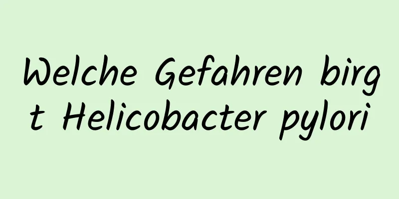 Welche Gefahren birgt Helicobacter pylori