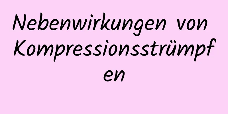 Nebenwirkungen von Kompressionsstrümpfen