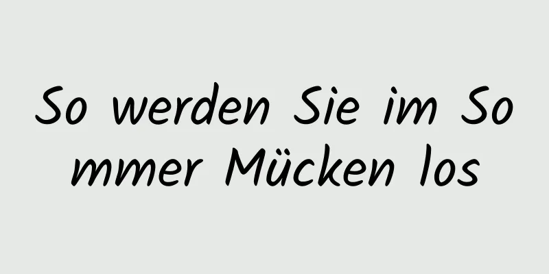 So werden Sie im Sommer Mücken los