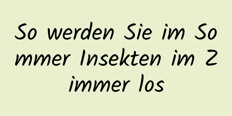 So werden Sie im Sommer Insekten im Zimmer los