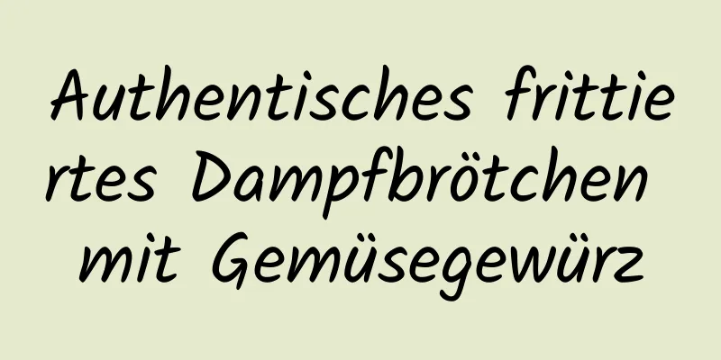 Authentisches frittiertes Dampfbrötchen mit Gemüsegewürz