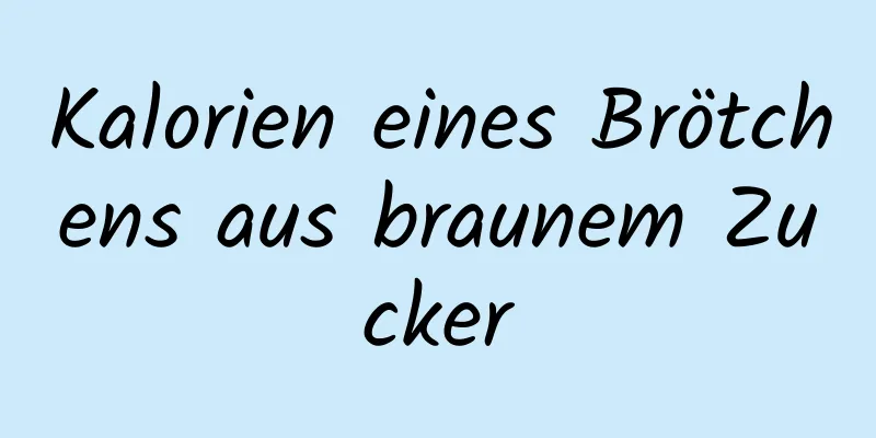 Kalorien eines Brötchens aus braunem Zucker