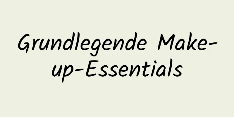 Grundlegende Make-up-Essentials