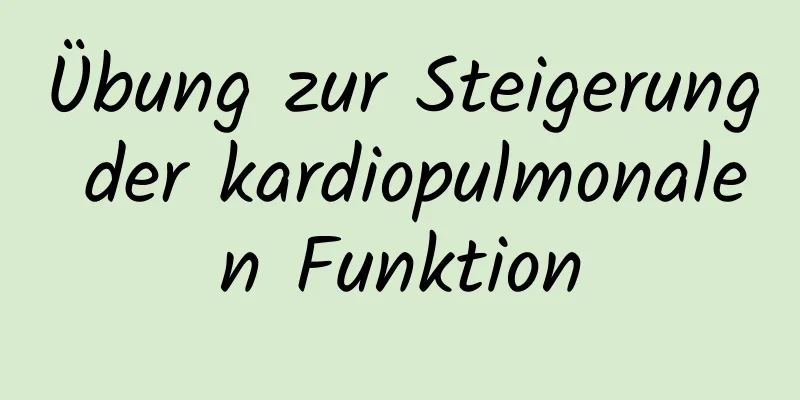 Übung zur Steigerung der kardiopulmonalen Funktion