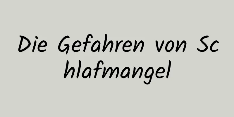 Die Gefahren von Schlafmangel