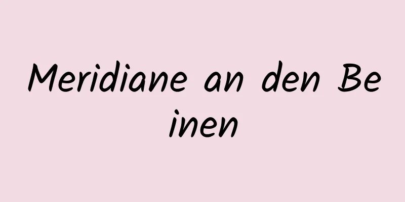 Meridiane an den Beinen