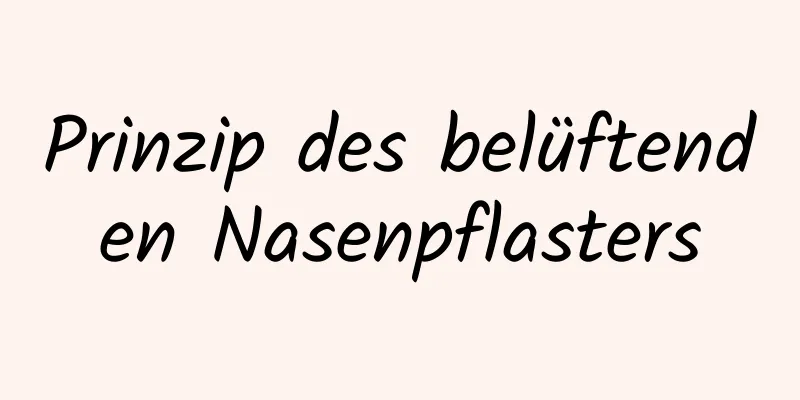 ​Prinzip des belüftenden Nasenpflasters