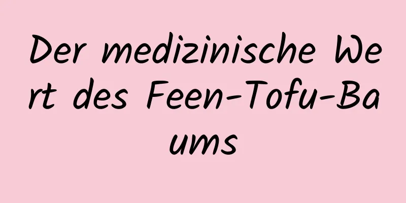 Der medizinische Wert des Feen-Tofu-Baums