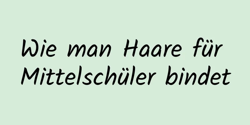 Wie man Haare für Mittelschüler bindet