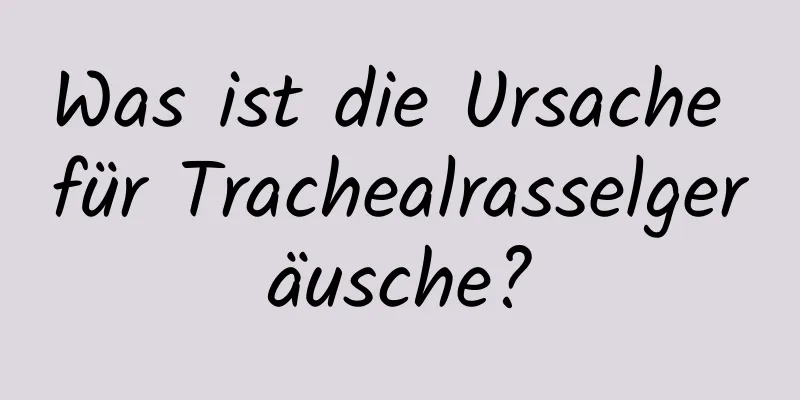 Was ist die Ursache für Trachealrasselgeräusche?