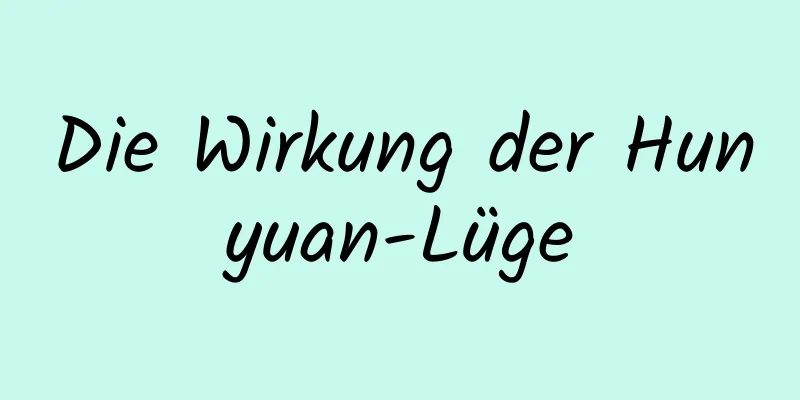 Die Wirkung der Hunyuan-Lüge
