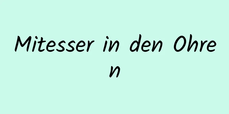 Mitesser in den Ohren