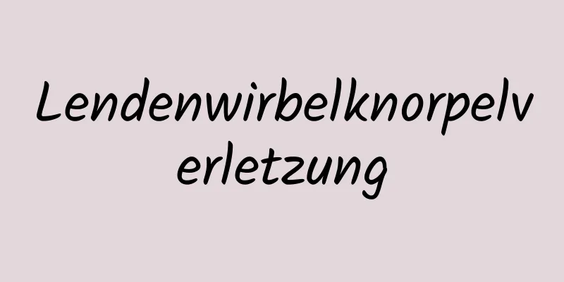 Lendenwirbelknorpelverletzung